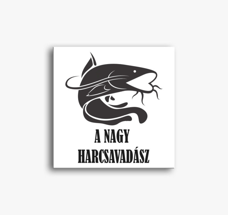 Harcsavadász vászonkép