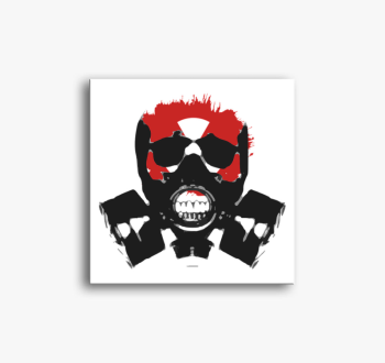 Gasmask vászonkép