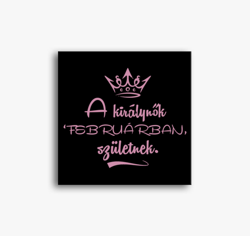 Születésnapos királynős vászonkép