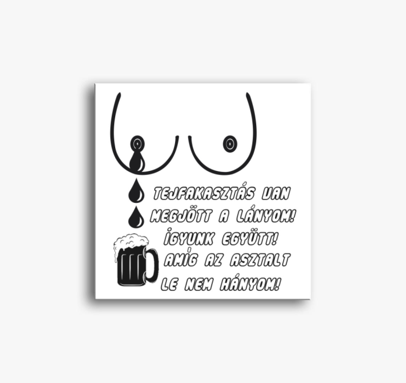 Tejfakasztós vászonkép