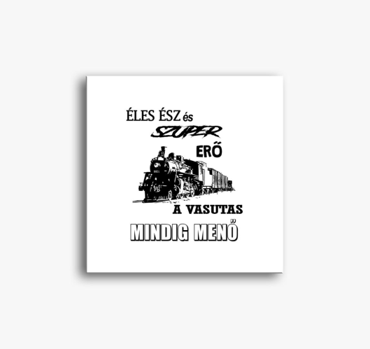 Vasutas vászonkép