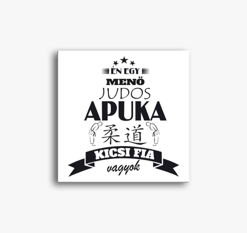 Judos apuka kisfia vászonkép