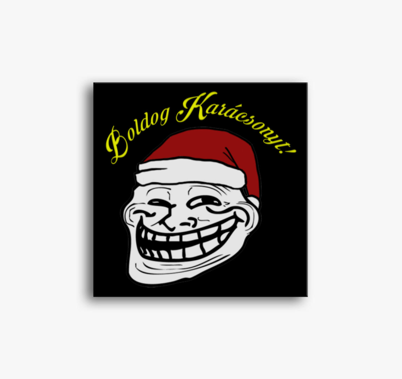 Boldog karácsonyt! Trololo vászonkép