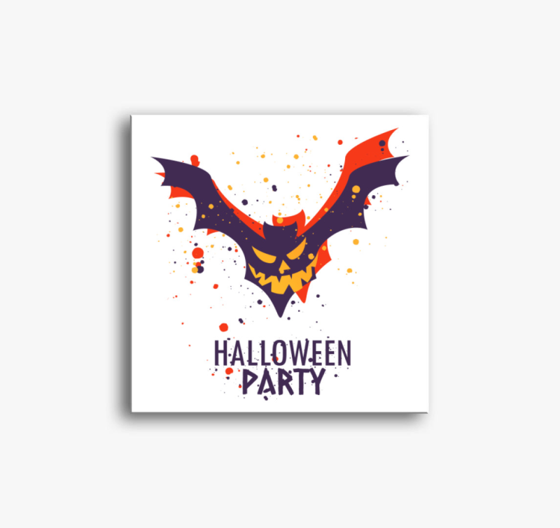 Halloween-es vászonkép