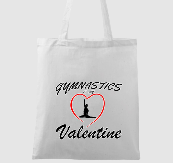 Gymnastics is my valentine 12 - vászontáska
