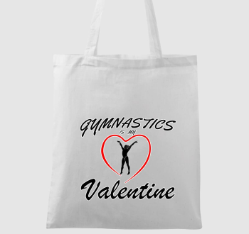 Gymnastics is my valentine 14 - vászontáska