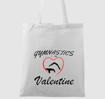 Gymnastics is my valentine 17 - vászontáska