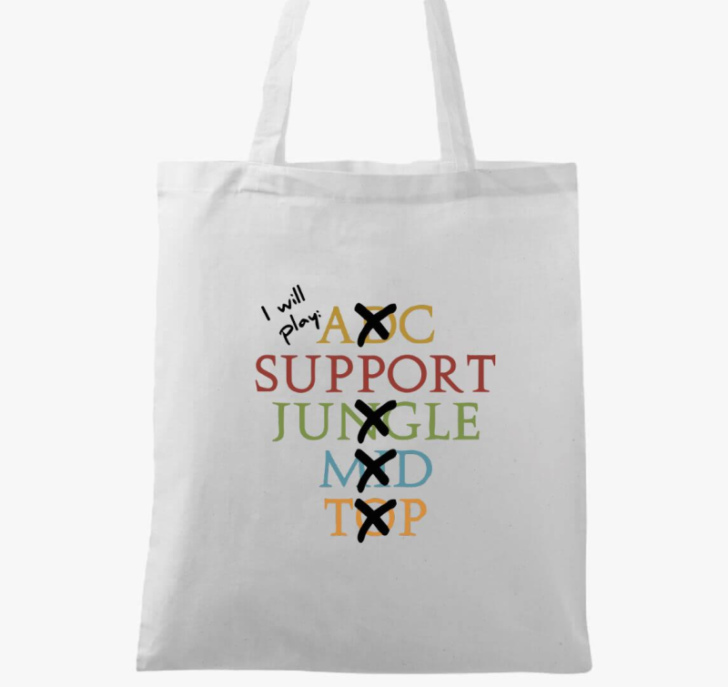 I will play support vászontáska