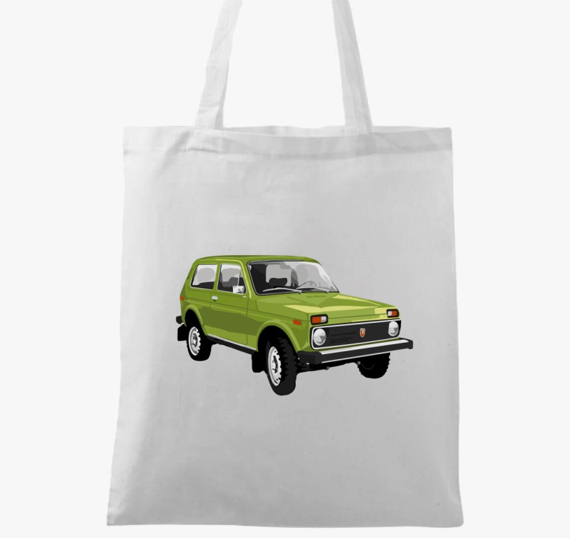 Zöld Lada Niva vászontáska