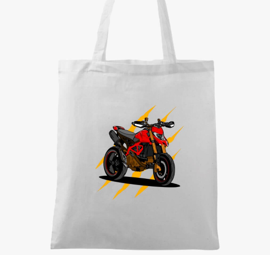 Vörös fekete motor vászontáska...