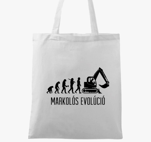 Markolós evolúció vászontáska...