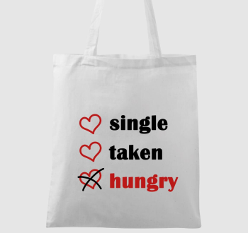 Single Taken Hungry vászontáska