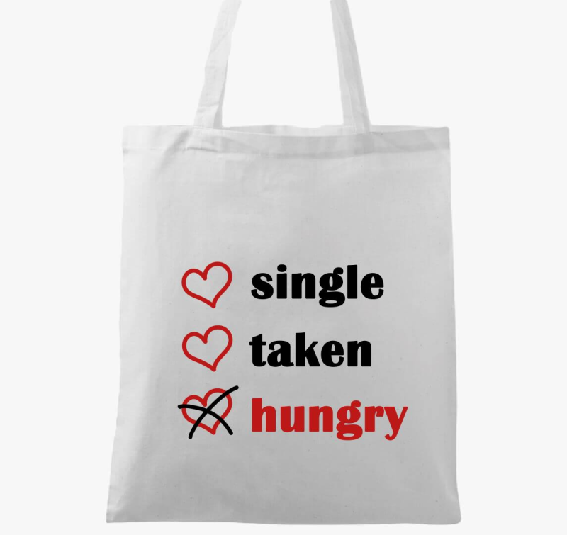 Single Taken Hungry vászontáska