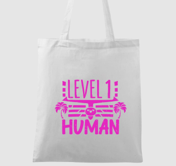Level 1 Human pink vászontáska
