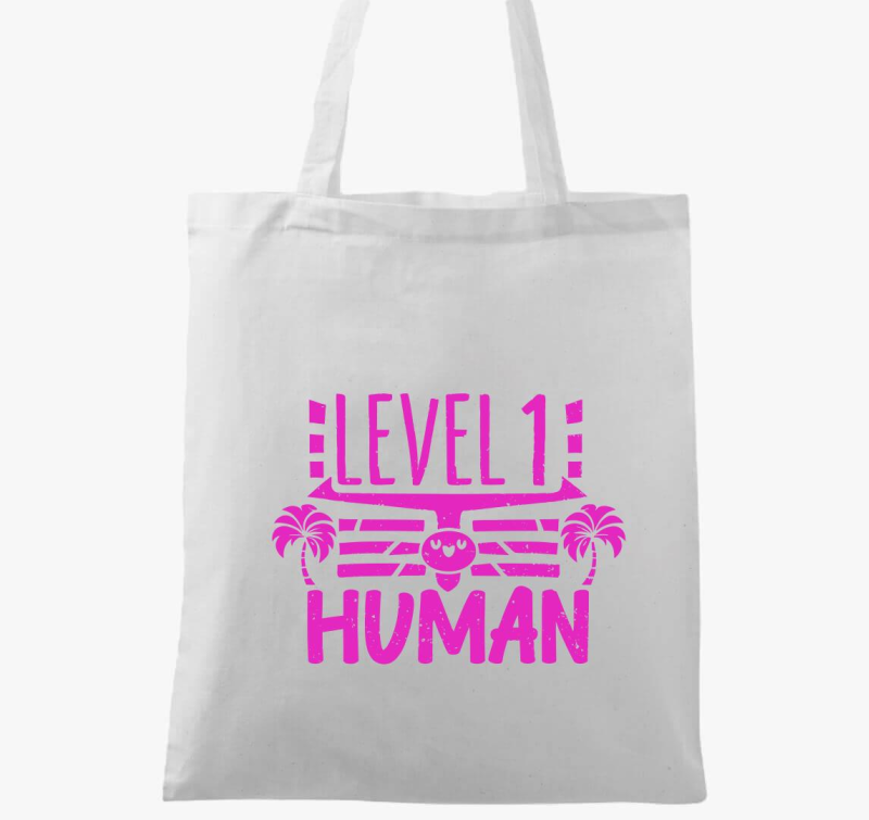 Level 1 Human pink vászontáska