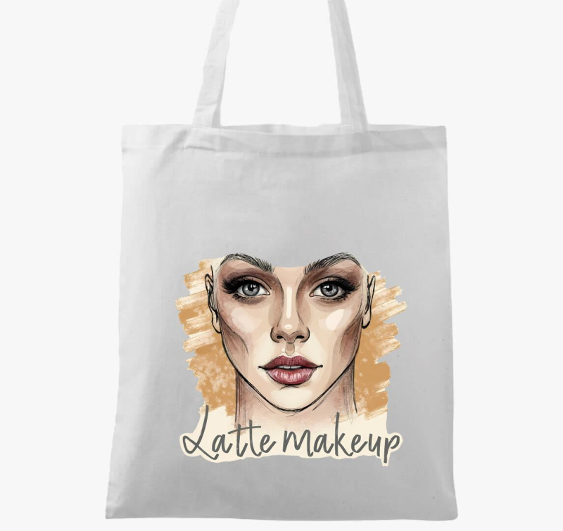 Latte makeup art vászontáska