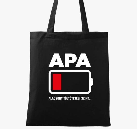 Apa fáradt vászontáska