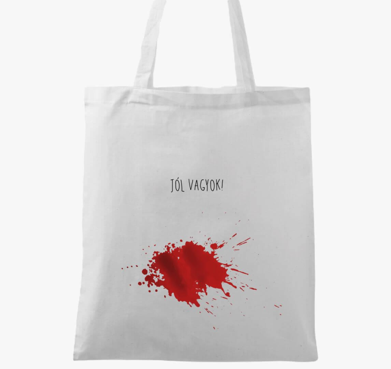 Jól vagyok véres vászontáska