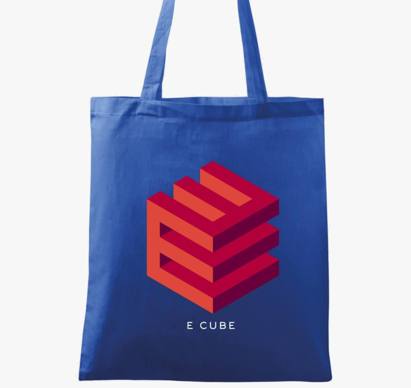 E cube kocka design vászontáska