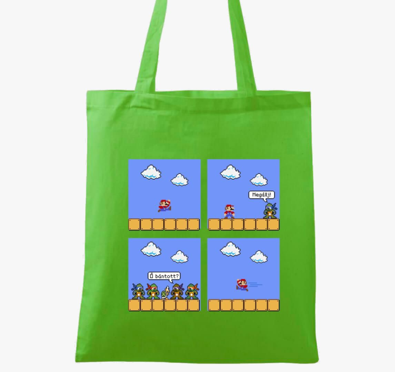 Marió vs Teknőcök vicces vászontáska
