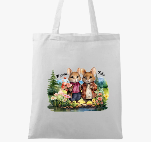 Szerelmes Egérkék vászontáska...