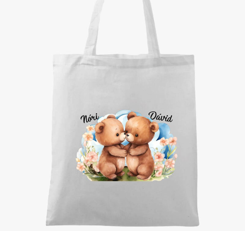 Összebújós szerelmes Macik vászontáska