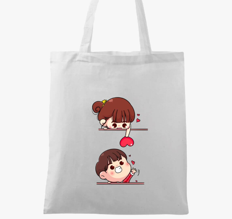 Cuki szerelmespár vászontáska