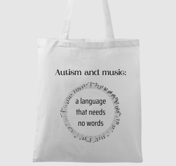 Autism and music vászontáska 