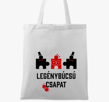 Legénybúcsú csapat legénybúcsúra puzzle vászontáska