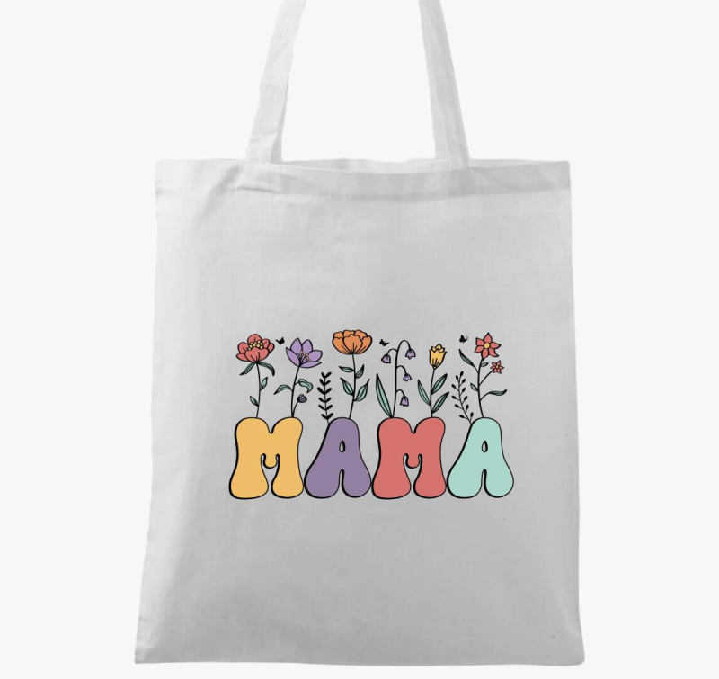 Mama virágos vászontáska