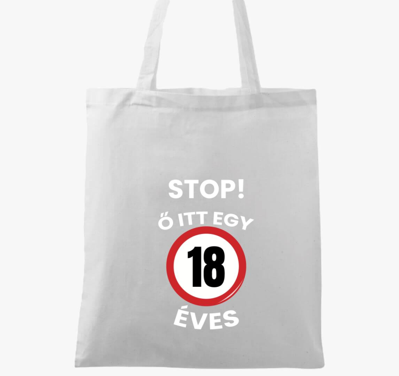 Stop! Ő itt egy 18 éves vászontáska (beírható évszámmal!)