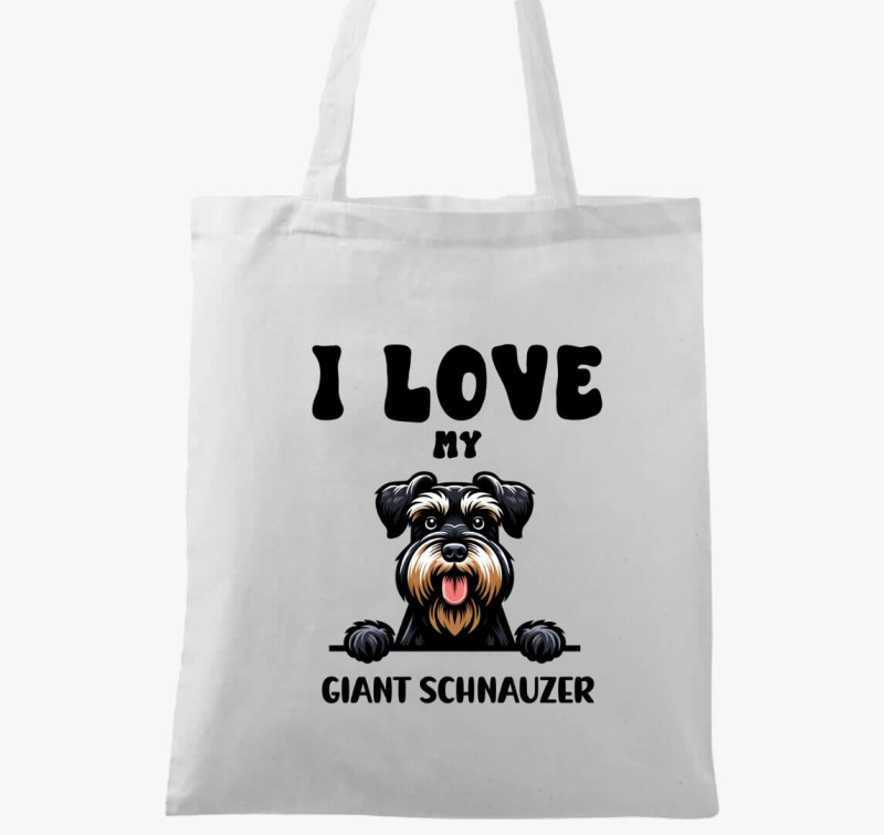 I love my giant schnauzer vászontáska