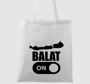 Balat-ON Balaton fekete vászontáska