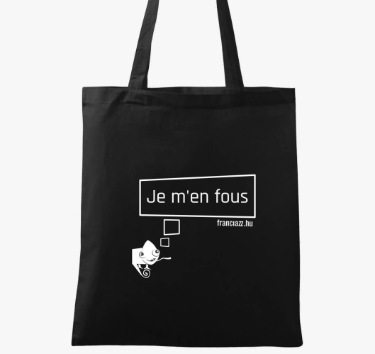 Nem érdekel! fehér feliratú vá...