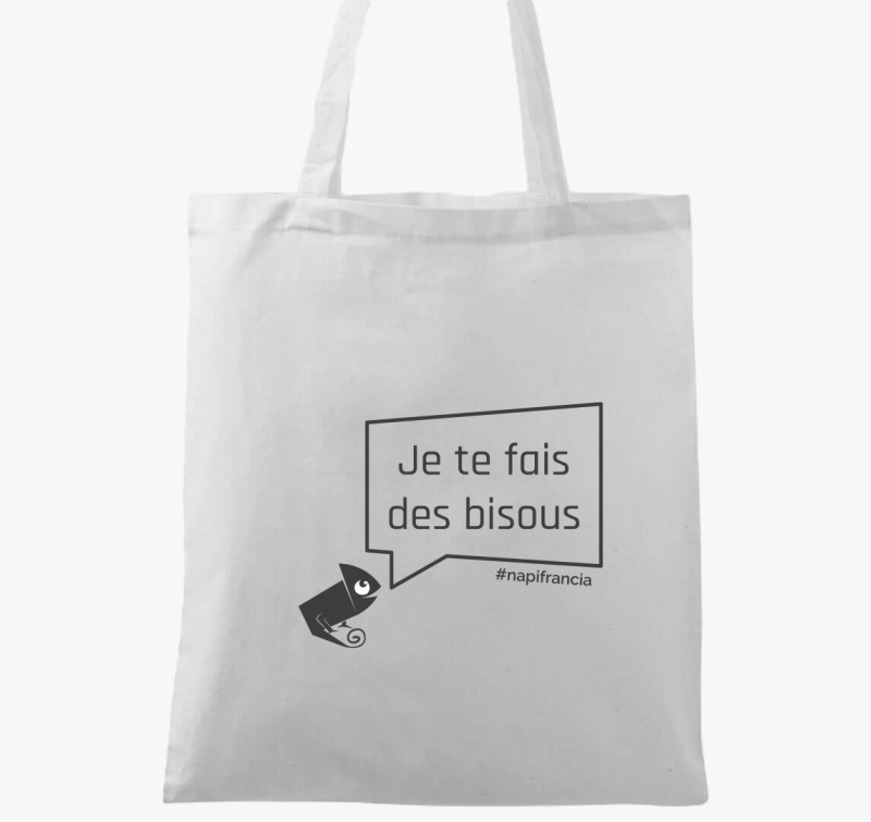 Puszillak! szürke feliratú vászontáska