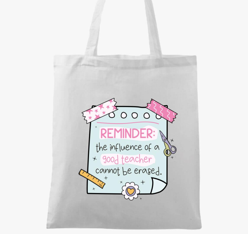 Teacher reminder influence vászontáska