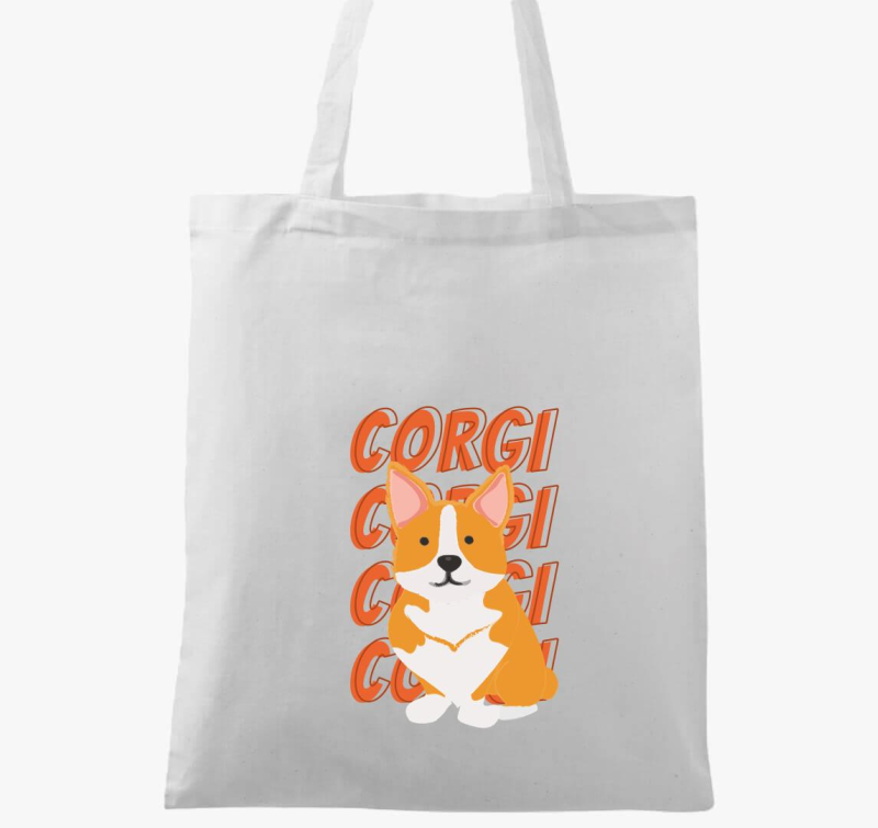 Corgi mintás vászontáska
