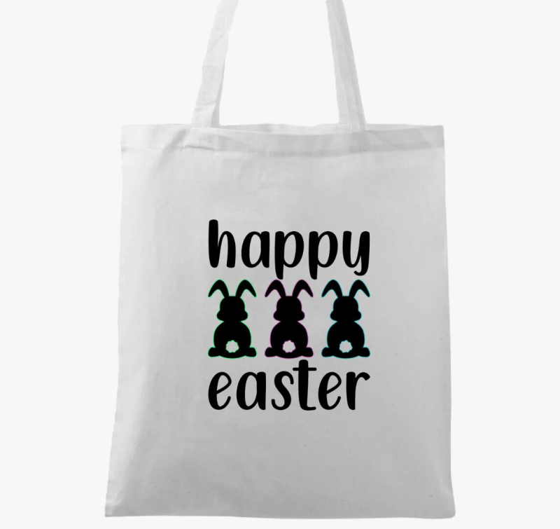 Édes fekete nyuszis vászontáska