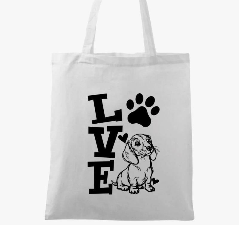 Tacsi Love tacskó vászontáska