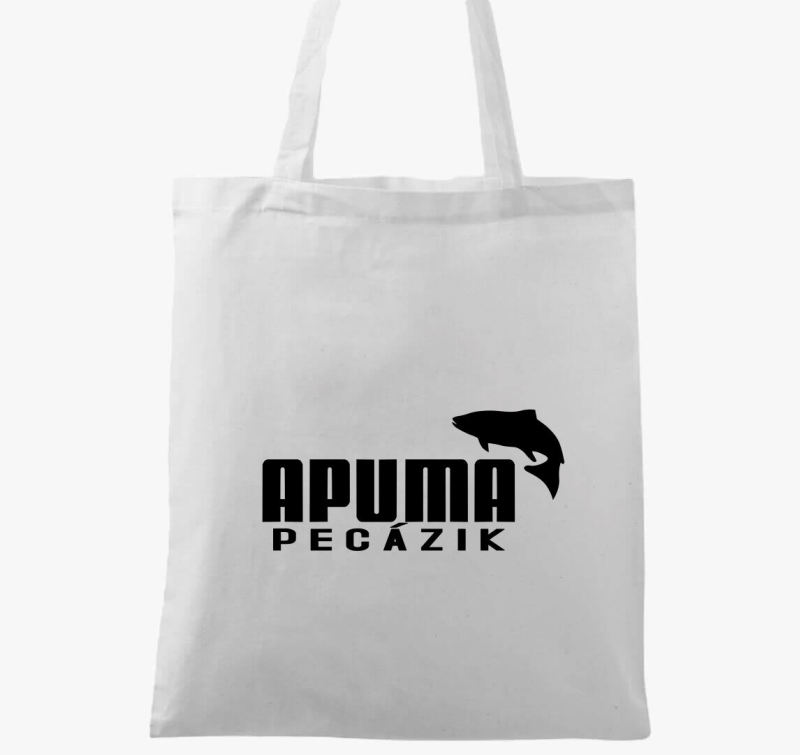 Horgászoknak APUMA pecázik márka pumás vászontáska
