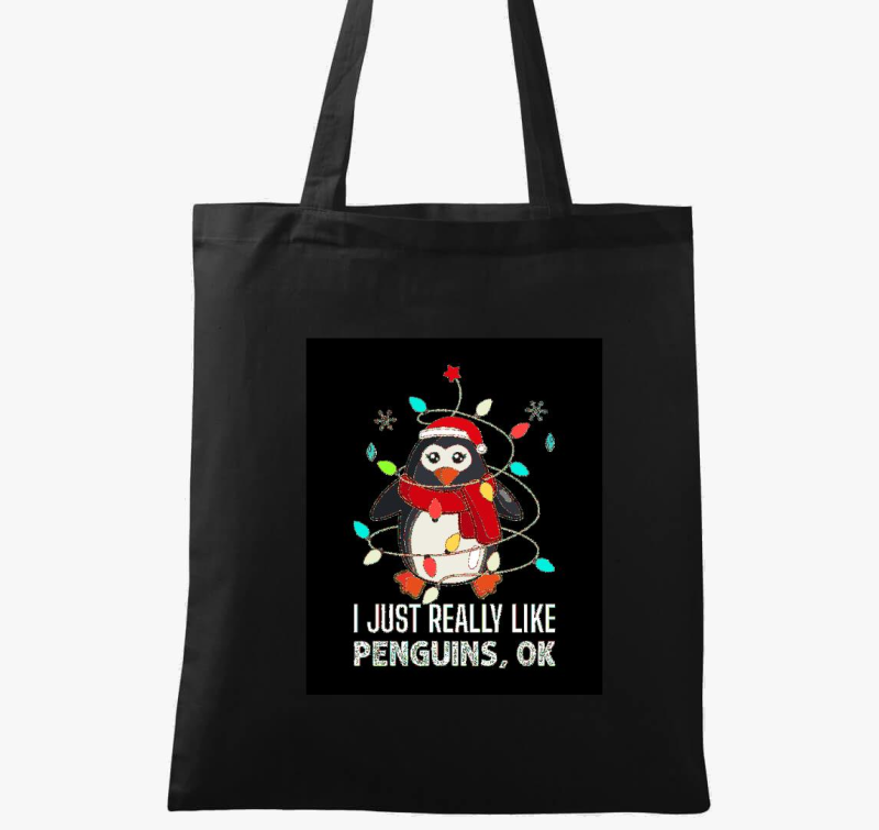 Bírom a pingviniket vászontáska
