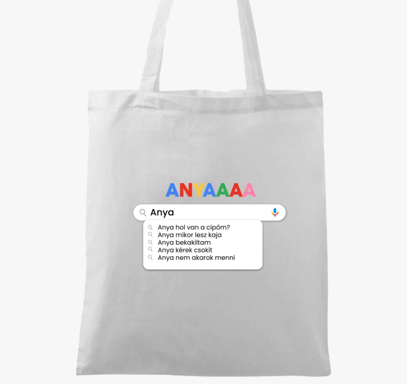 Anya a mindentudó vászontáska