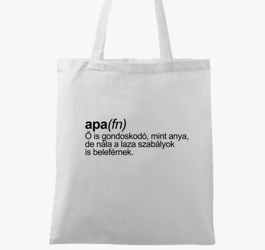 Apa mint főnév vászontáska