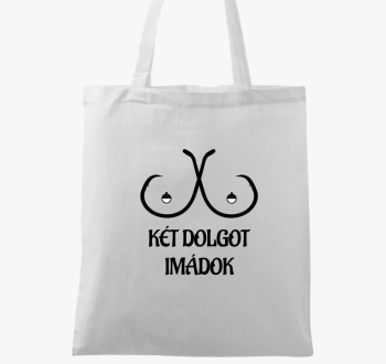 Két dolgot imádok vászontáska