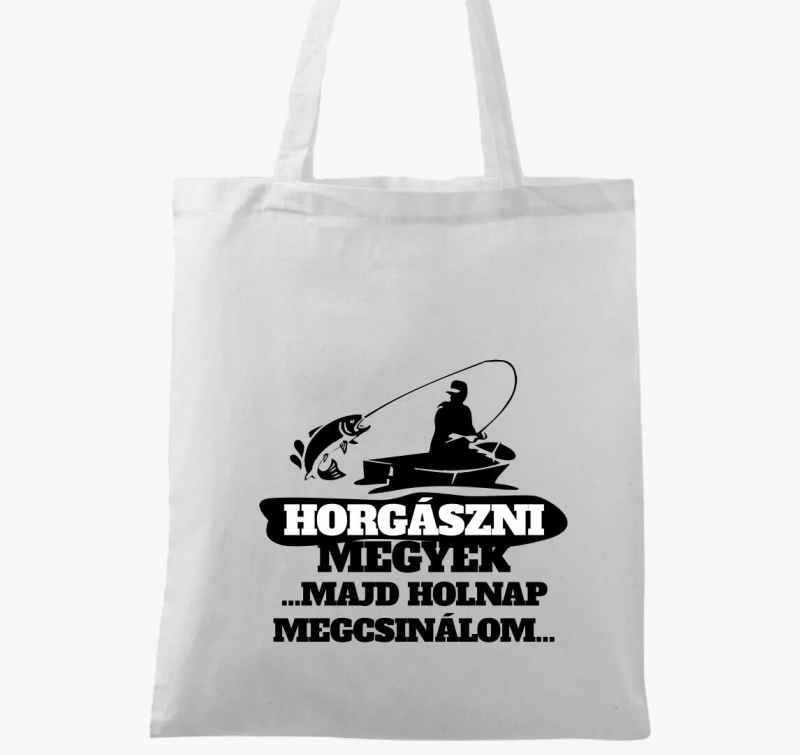 Horgászni megyek vászontáska