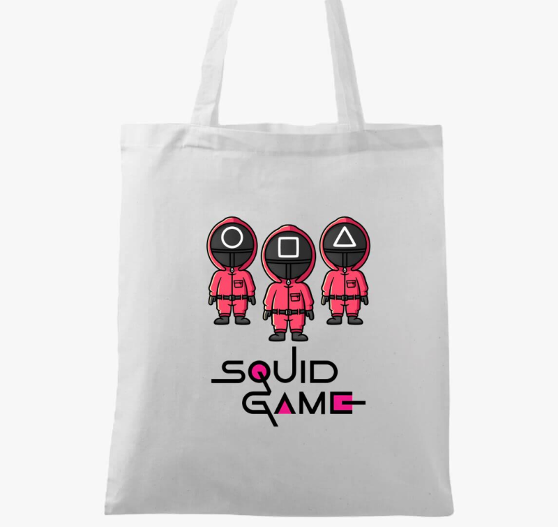 Squid Game - Chibi rózsaszín őrök vászontáska