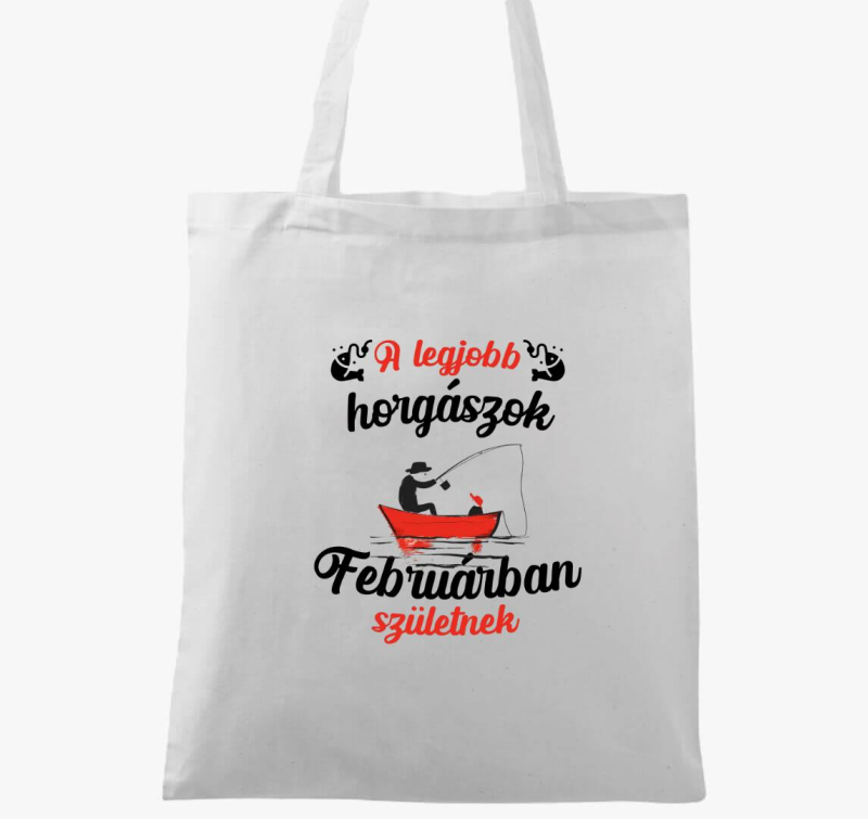 Legjobb horgászok vászontáska - választható hónappal