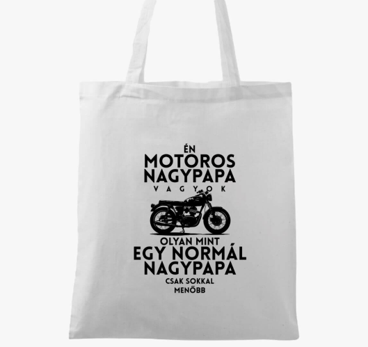 Motoros Nagypapa Vagyok vászon...