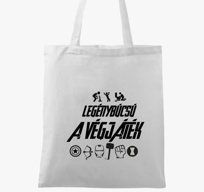 Legénybúcsú A Végjáték vászontáska