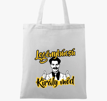 Legénybúcsú Király mód vászontáska
